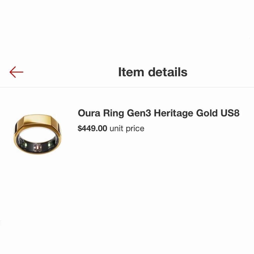 Oura Ring Gen3 in Elegant Gold